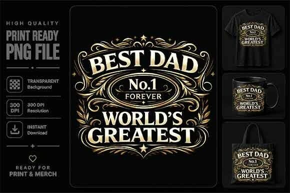 Best Dad Vintage Shirt PNG: Classic Charm for Modern Creations