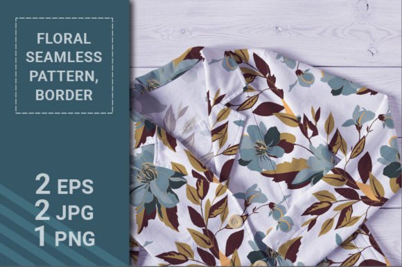 Blue Flowers Pattern and Border: A Designer's Guide