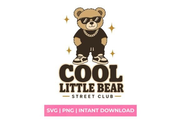 Cool Little Bear Street Club SVG: A Creative Design Asset