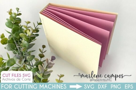 Create a Handmade Mini Photo Album with 5x5” SVG Cutting Files