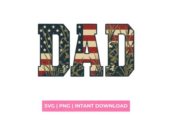 Dad American Flag Hunting SVG: A Patriotic Emblem for Creators