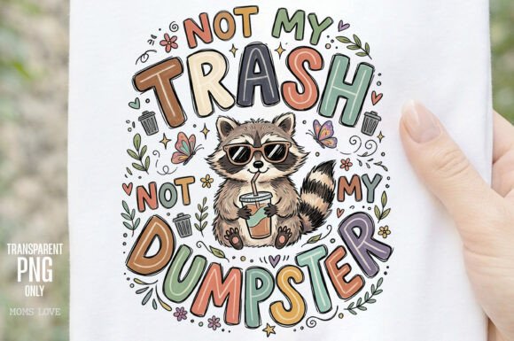 Not My Trash Not My Dumpster Raccoon PNG: A Design Guide