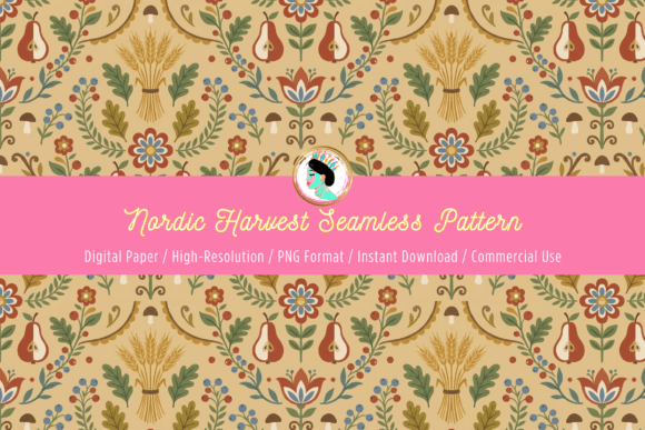The Nordic Harvest Seamless Pattern: A Designer's Guide to Autumnal Charm