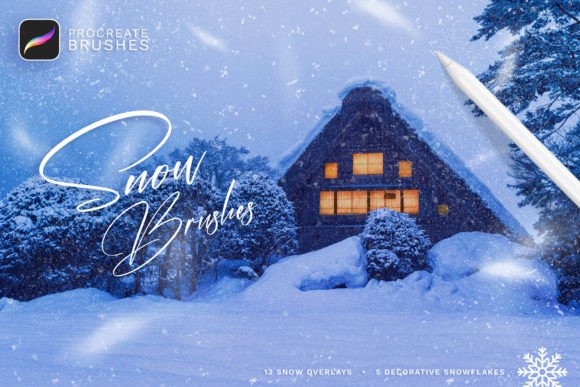 Transform Your iPad Art with Realistic Snow Procreate Brushes